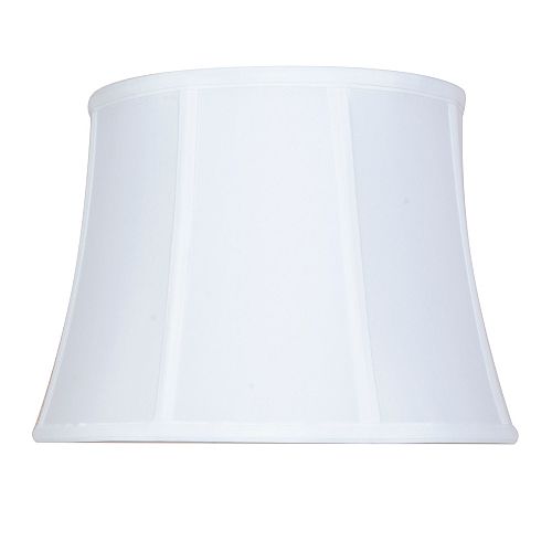 Mix and Match 14.5 inch x 10.5 inch Off White Round Table Lamp Shade