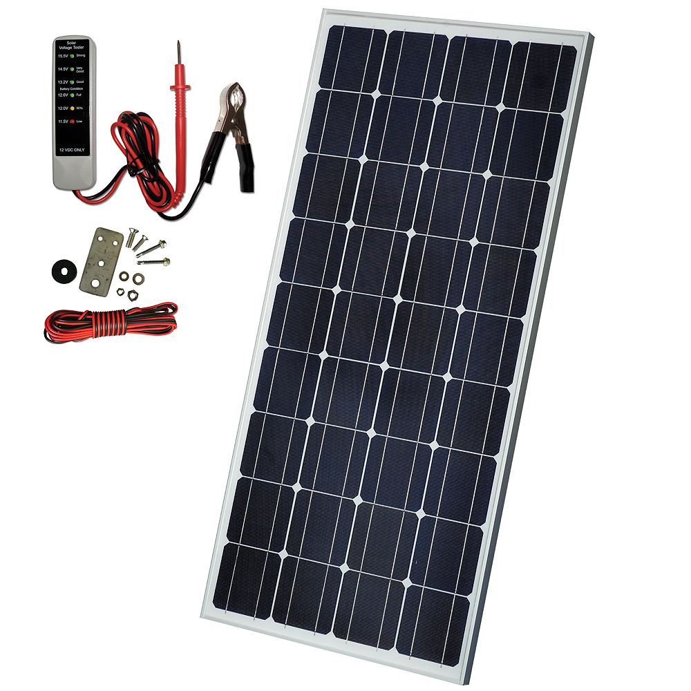 Coleman 130W Crystalline Solar Panel The Home Depot Canada