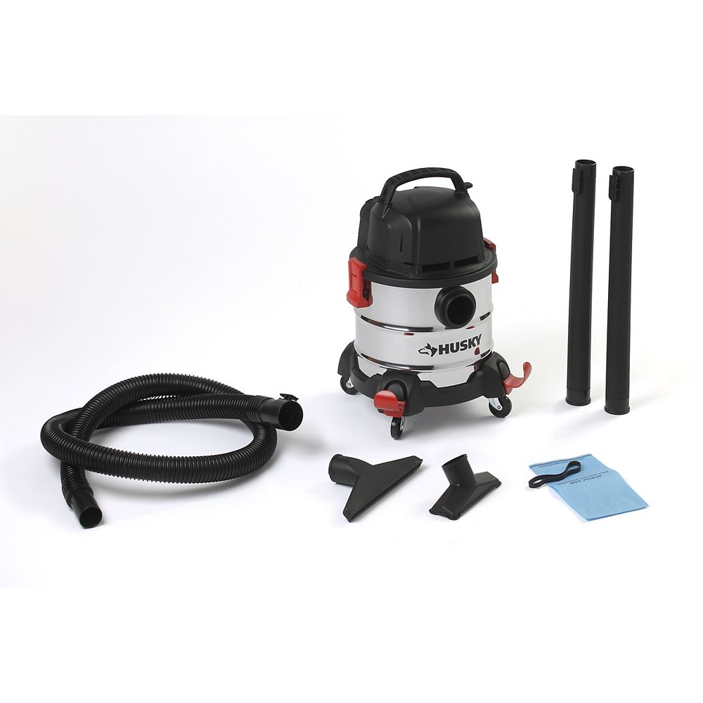 Husky Husky 15L / 4 US G Stainless Steel Wet/Dry Vacuum The Home