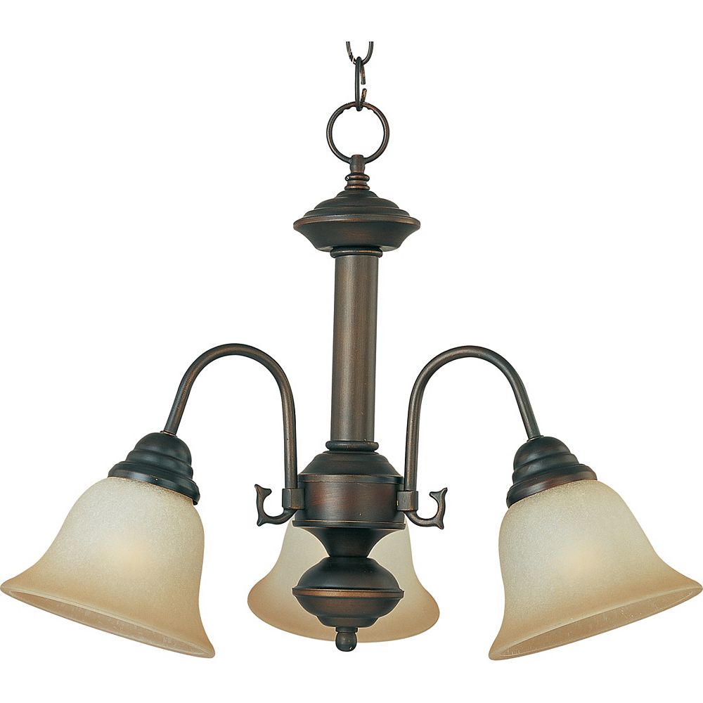 Illumine 3 Light Down Light Chandelier Oil Rubbed Bronze Finish