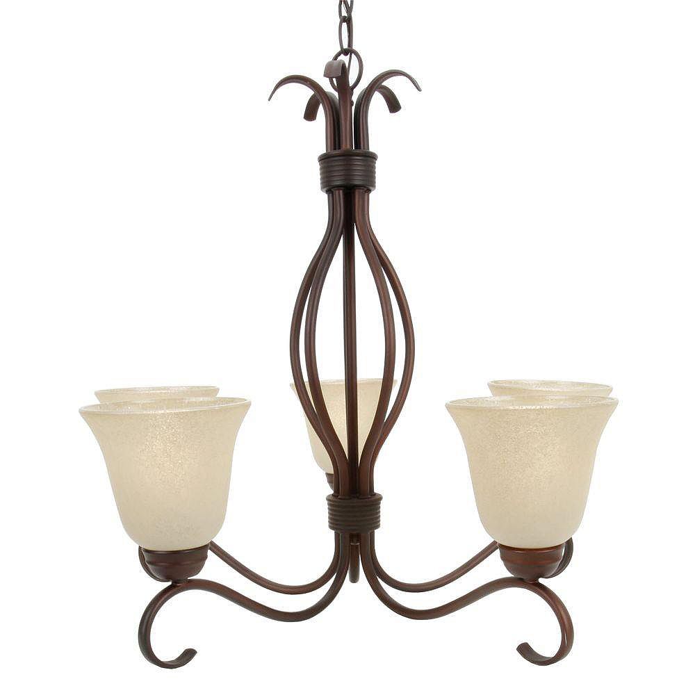Illumine 5 Light SingleTier Chandelier Oil Rubbed Bronze Finish