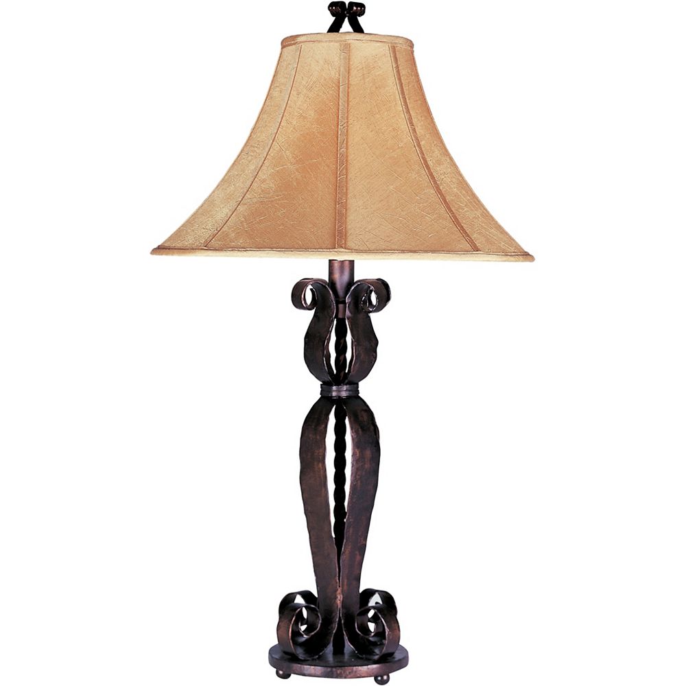 Illumine 1 Light Table Lamp Oil Rubbed Bronze Finish Glass The Home