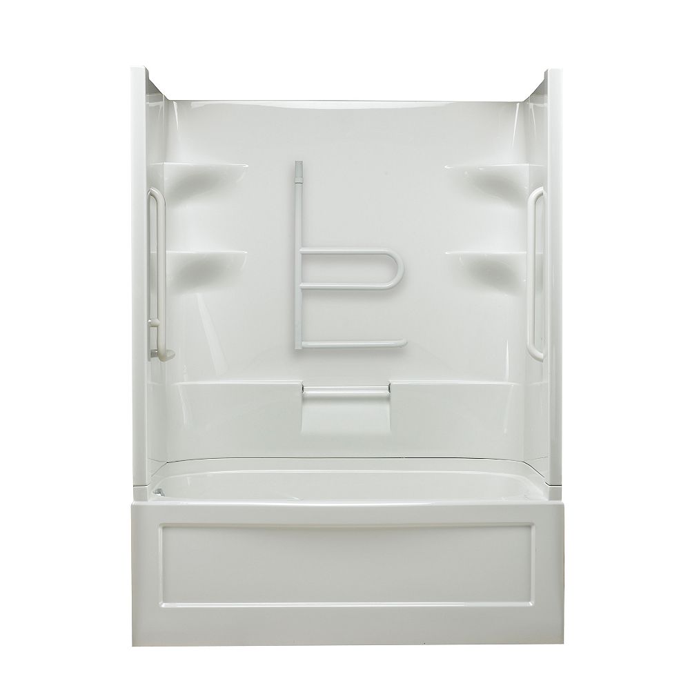 Mirolin Belaire 60inch x 78inch x 32.5inch 4shelf 3Piece Left Hand