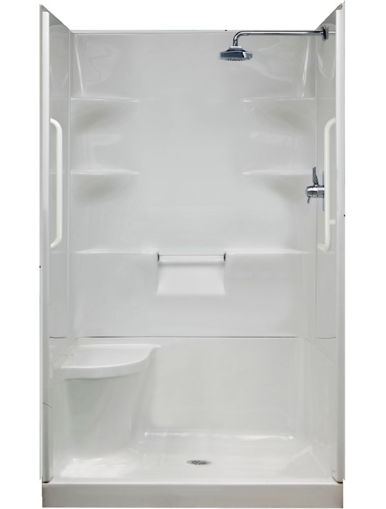 Mirolin Ellis 42-Inch Acrylic Shower Wall Set | The Home Depot Canada