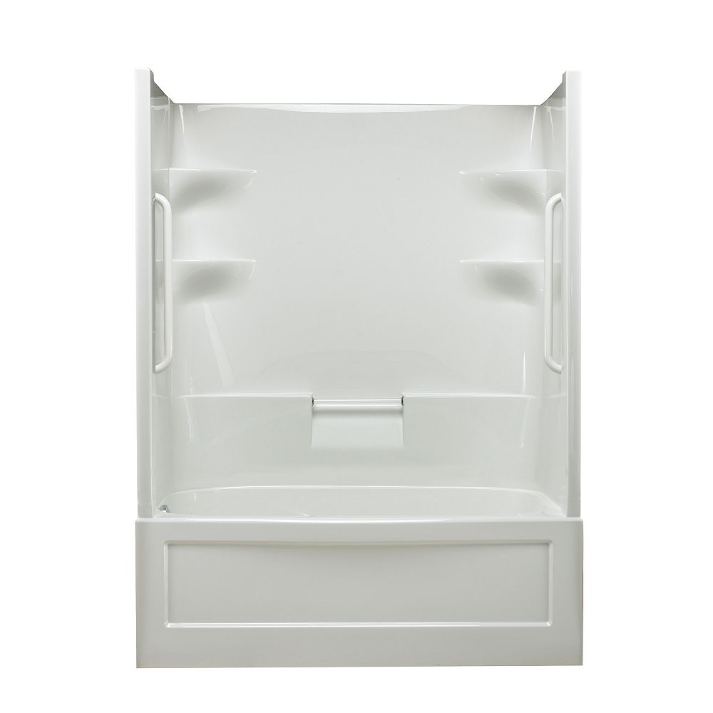 Mirolin Belaire 60-inch x 78-inch x 32.5-inch 4-shelf Acrylic 3-Piece ...