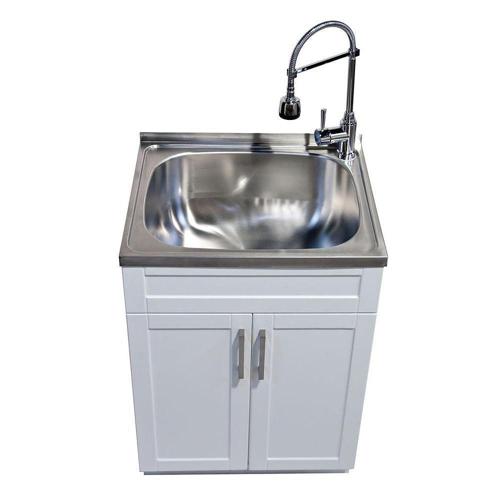 Glacier Bay Utility Laundry Sink With, Laundry Sink Vanity Combo
