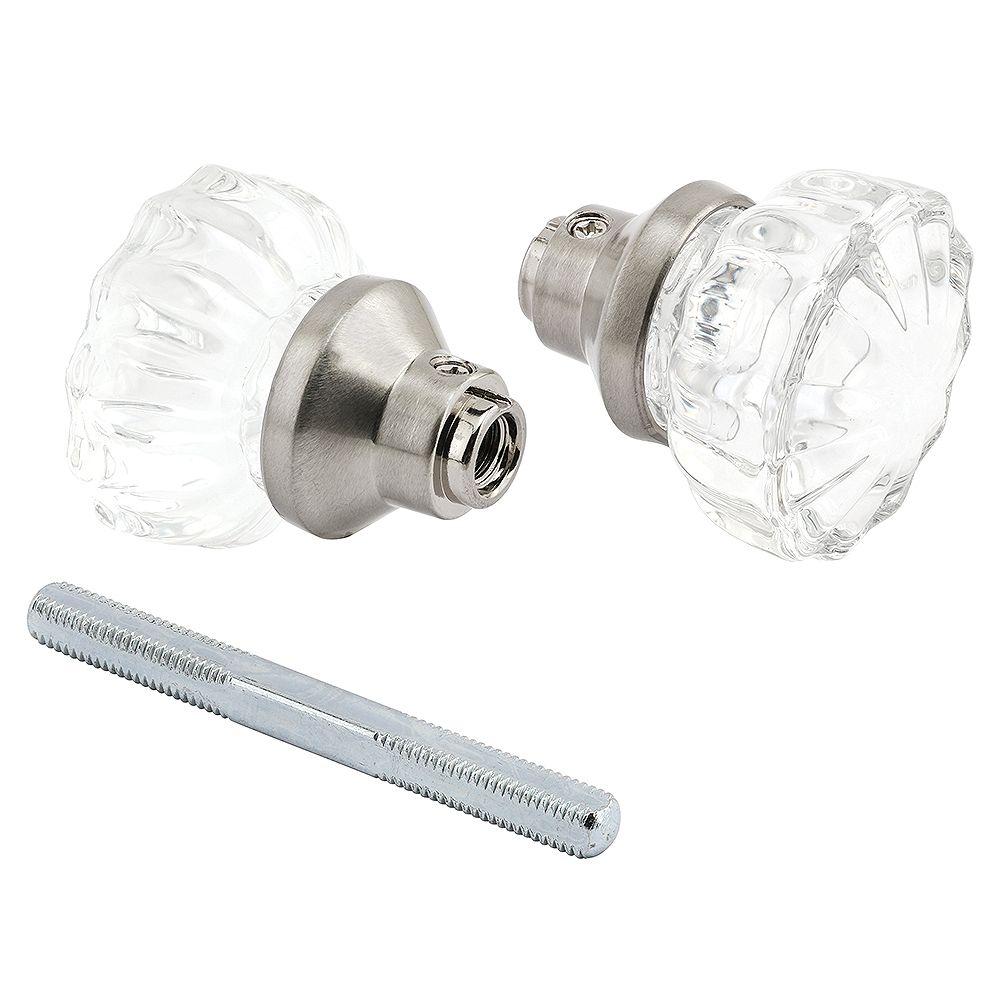 Prime Line Glass Satin Nickel Door Knob The Home Depot Canada