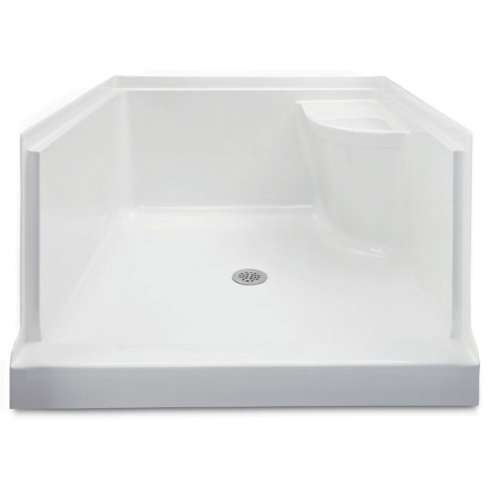 Mirolin Ellis 42 Acrylic Shower Base With Seat-Left Hand | The Home ...