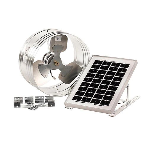 15 Watt Solar Powered Gable Mount Exhaust Fan