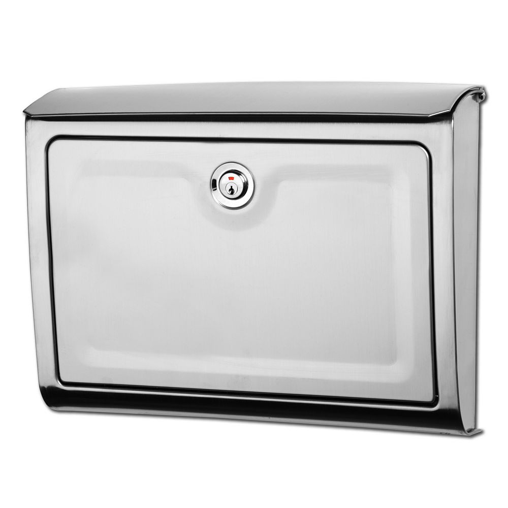 Architectural Mailboxes Avenue Locking Wall Mount Mailbox Stainless
