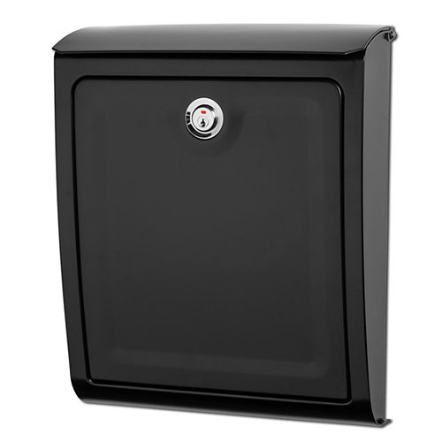 Architectural Mailboxes Sienna Locking Wall Mount Mailbox Black