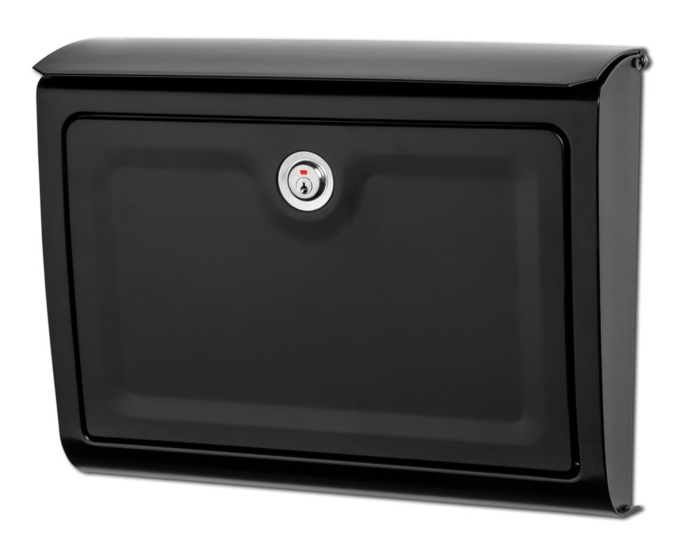 Architectural Mailboxes Whitman Locking Wall Mount Mailbox Black | The ...