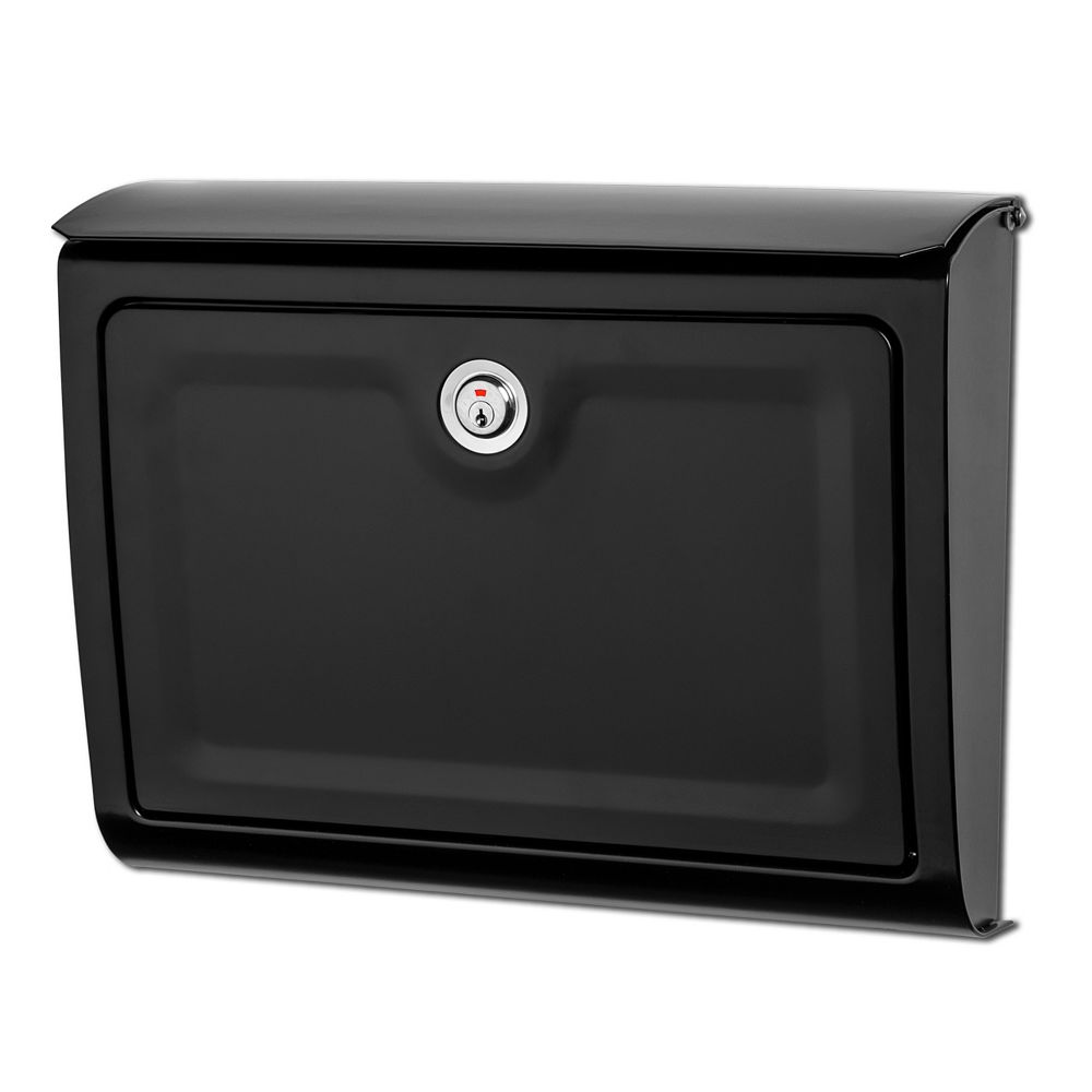 Architectural Mailboxes Whitman Locking Wall Mount Mailbox Black The