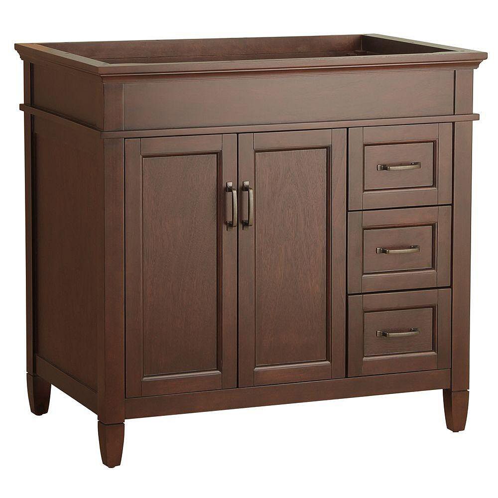 Foremost Ashburn 36inch W Bath Vanity Only in Mahogany The Home Depot Canada Foremost Ashburn 36inch W Bath Vanity Only in Mahogany The Home Depot Canada