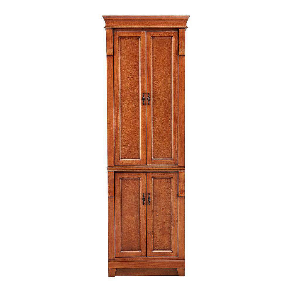 Foremost Naples 24 Inch W X 18 Dx 74 H Bathroom Linen Cabinet In Warm Cinnamon The Home Depot Canada Foremost Naples 24 Inch W X 18 Dx