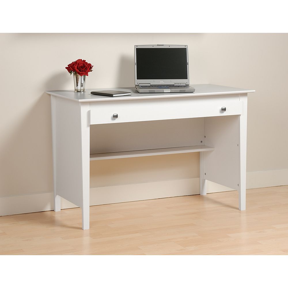 Prepac White Contemporary Computer Desk The Home Depot Canada