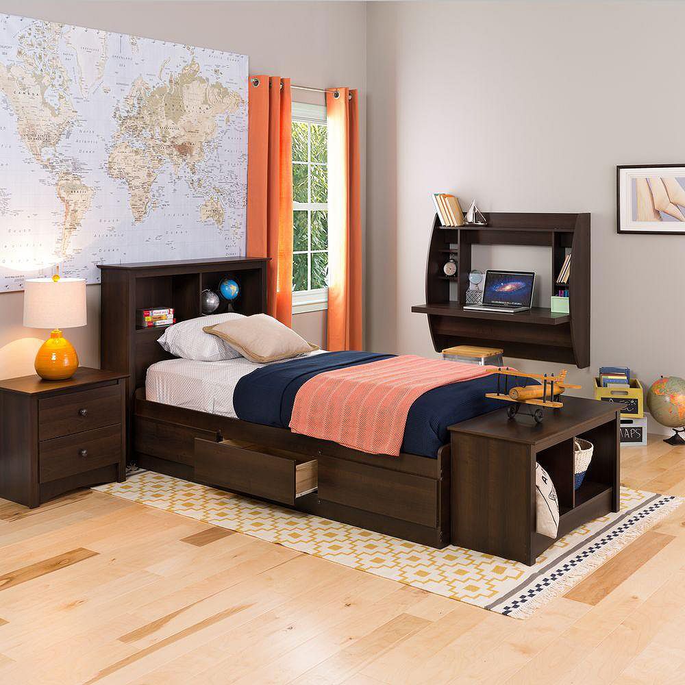 Platform Storage Bed With 3 Drawers, Twin Bed Frames With Storage Canada
