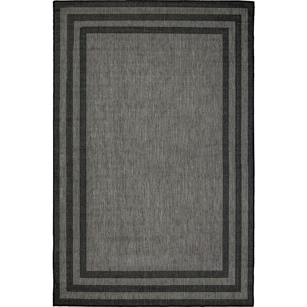 Multy Home Baron Grey 6 ft. 7inch x 9 ft. 6inch Rectangular Area Rug
