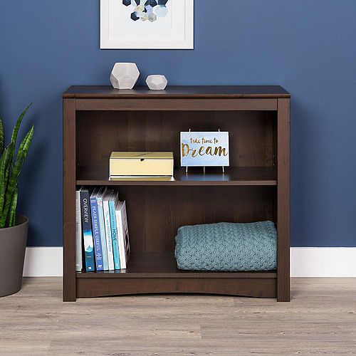 Manufactured Wood Bookcase in Espresso