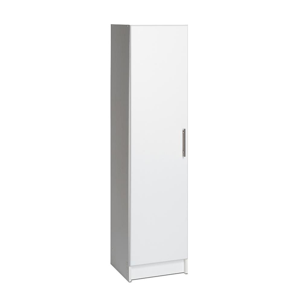 Prepac Elite 16 Inch Narrow Cabinet In, Tall Slim Cabinet With Doors