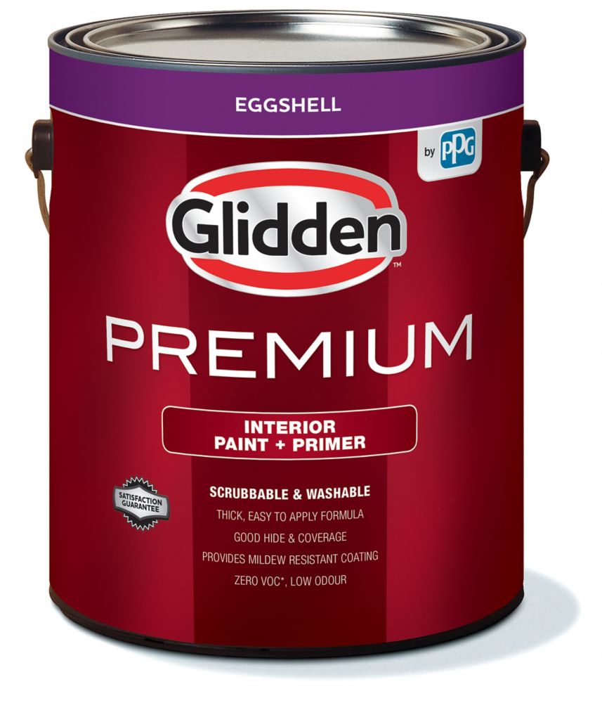 Glidden Premium Paint + Primer Interior Eggshell Accent Base 3.3 L