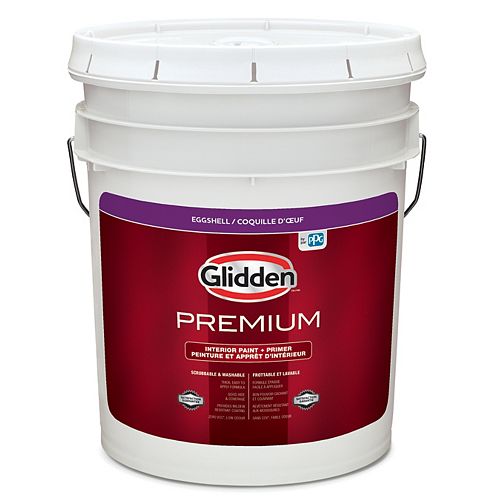 Paint + Primer Interior Eggshell - White 18.5 L