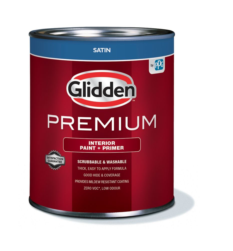 Glidden Premium Paint Primer Interior Satin White 925 ML The Home   P 1000737334 