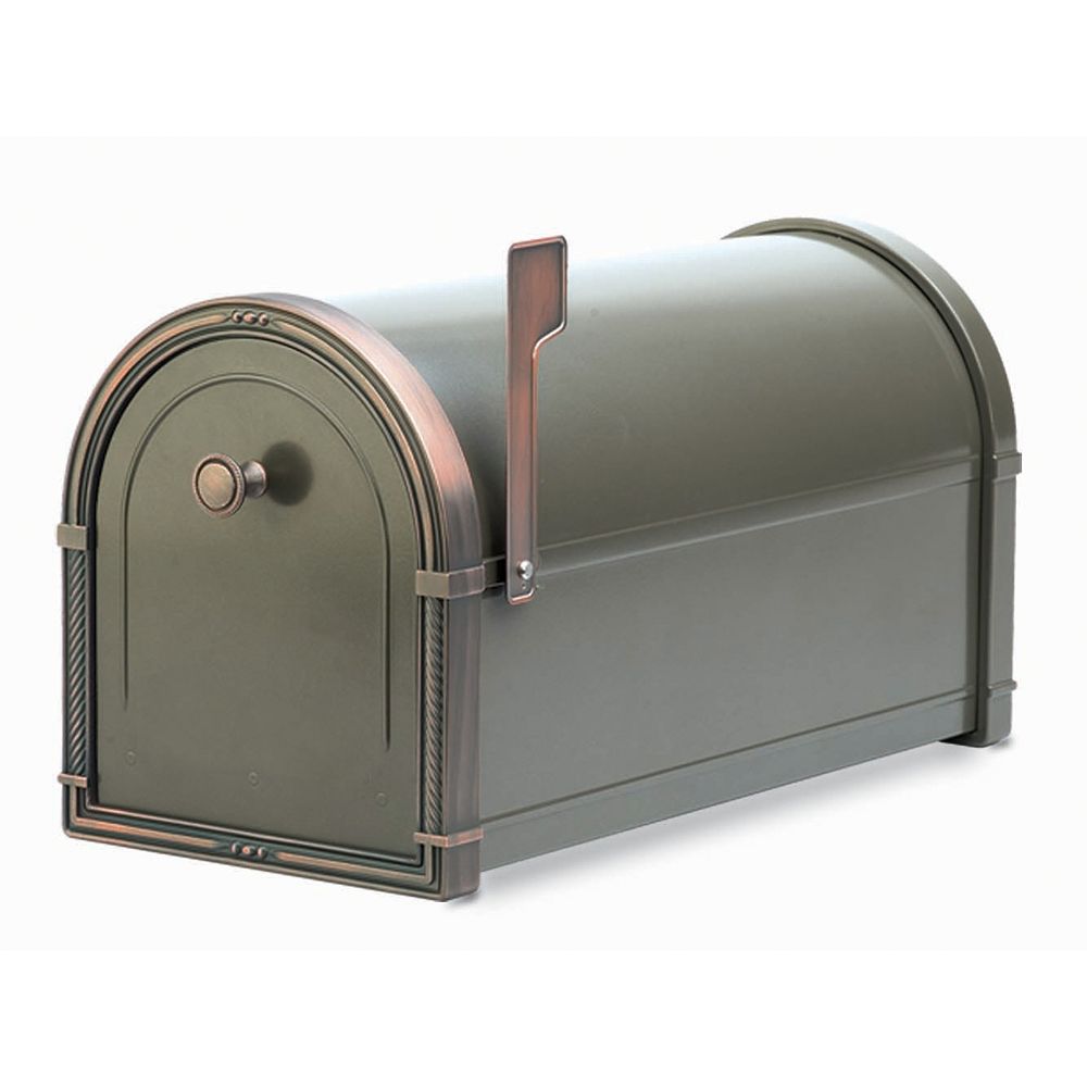 Architectural Mailboxes Bronze Coronado Post Mount Mailbox 