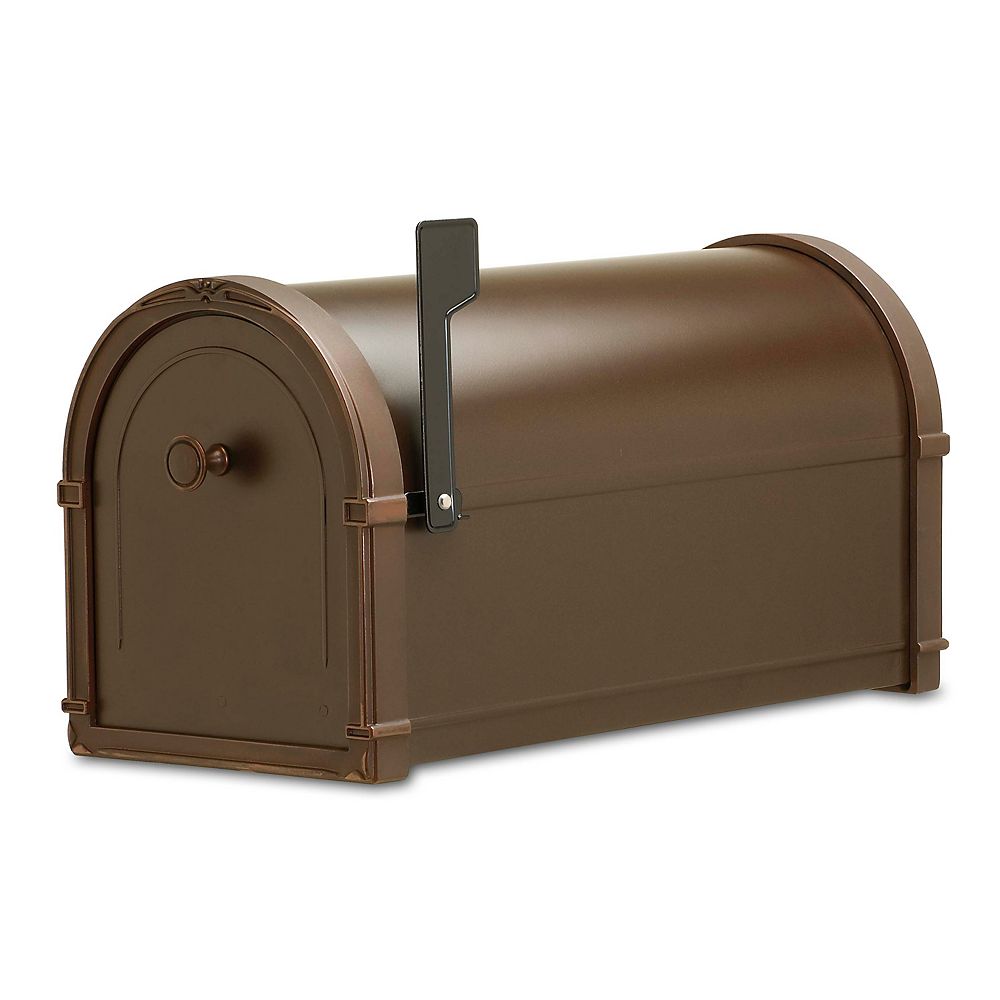 Architectural Mailboxes Oil Rubbed Bronze Bungalow Post Mount Mailbox ...