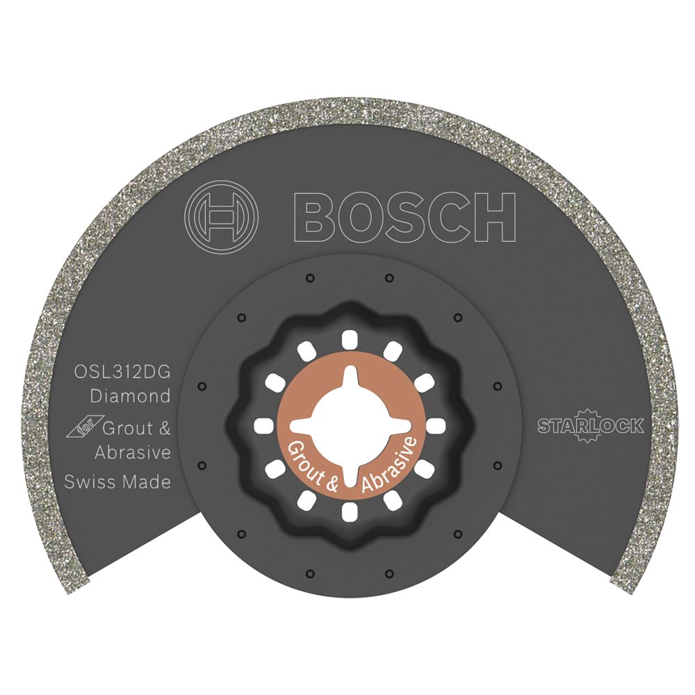 Bosch 31/2 inch Starlock Oscillating Multi Tool Diamond Grit Grout