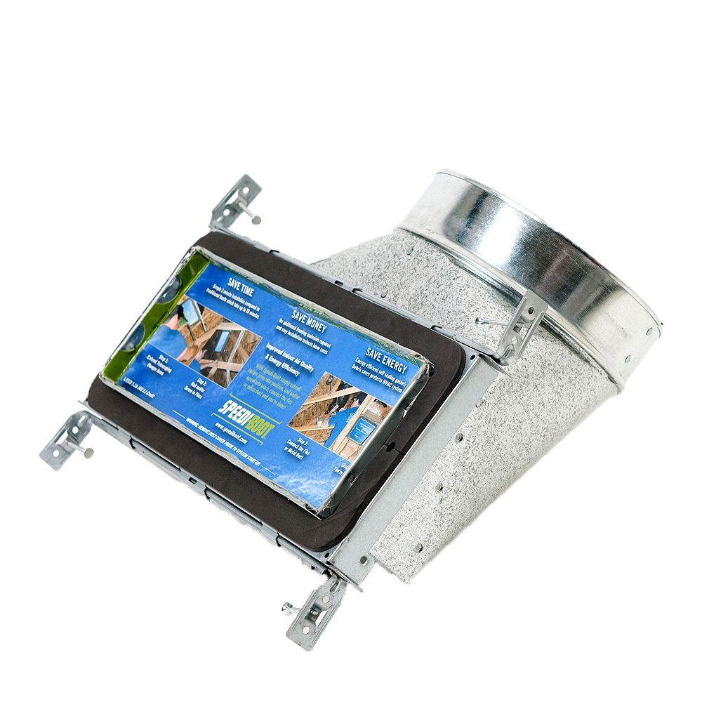 SpeediBoot 4 in. x 12 in. x 6 in. 90 degree Register Vent Boot with