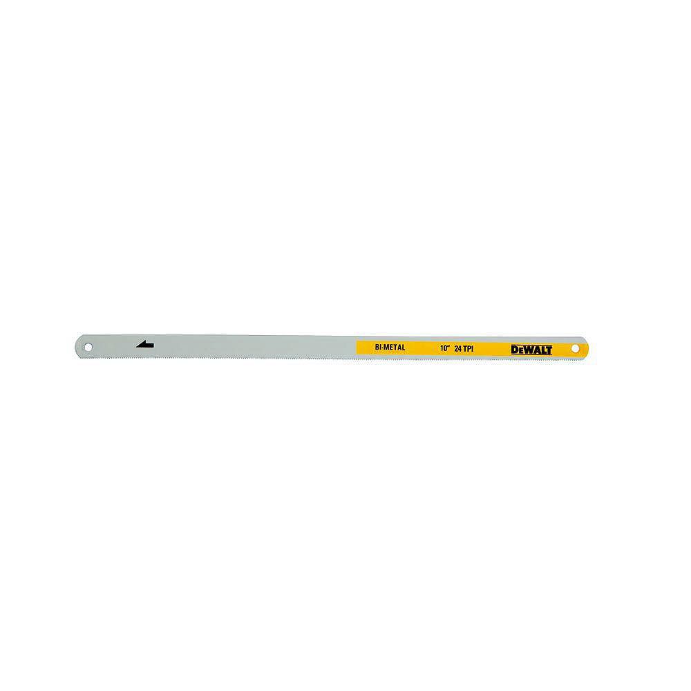 DEWALT 10inch 24TPI BiMetal Hacksaw Blade (2Pack) The Home Depot