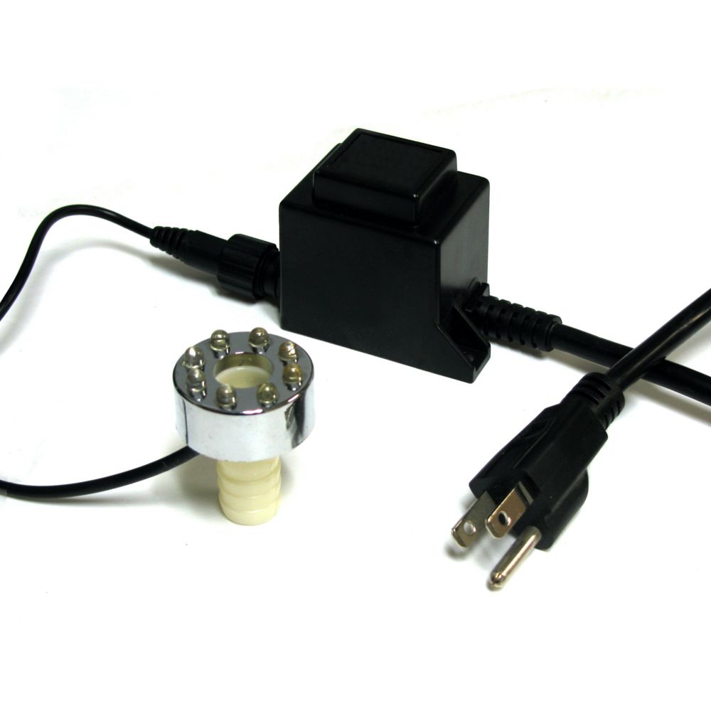 Angelo Décor 8LED Light Ring for Fountain and Pond Use, Metal Plated