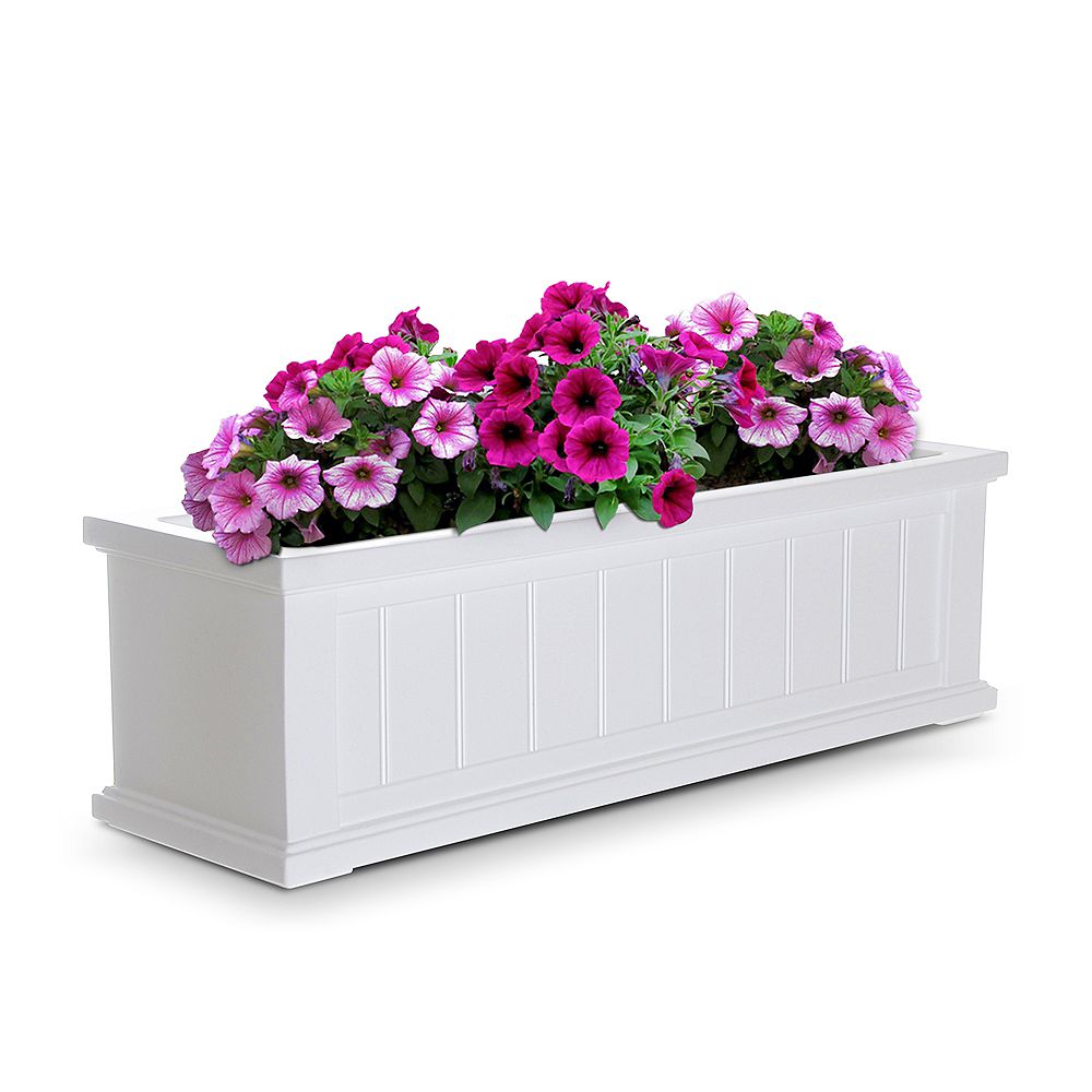 Mayne Cape Cod 3 ft. Window Box in White The Home Depot Canada
