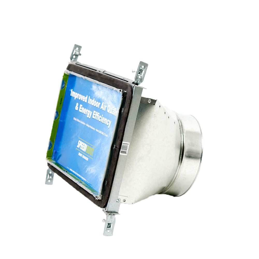 SpeediBoot 8 in. x 14 in. x 9 in. Straight Register Vent Boot with Adj