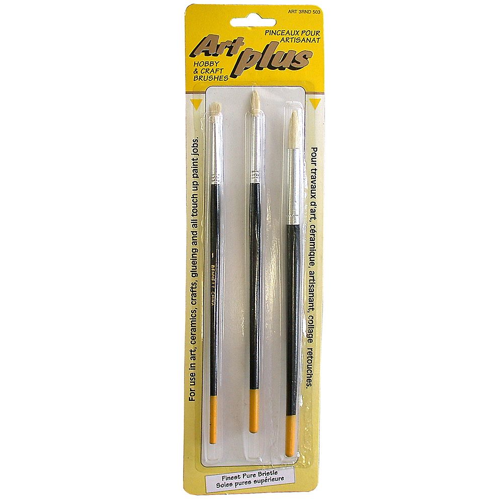 3Piece Round Art Plus Brush Set The Home Depot Canada