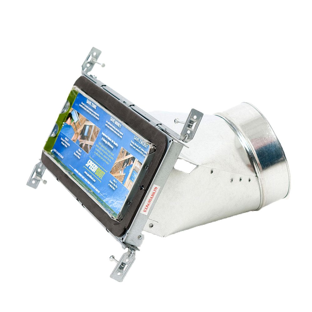 SpeediBoot 4 in. x 12 in. x 8 in. 45 degree Register Vent Boot with