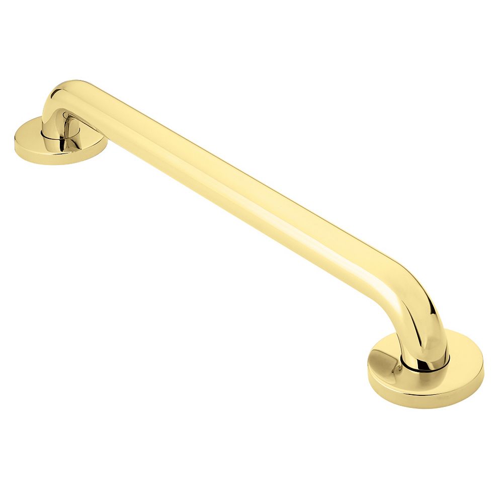MOEN 18inch x 1.25inch Grab Bar in Polished Brass (ADA Compliant