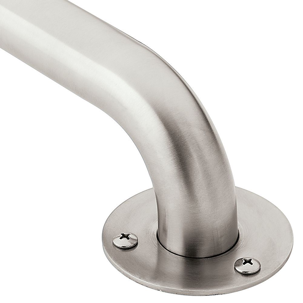 MOEN 12-inch x 1.25-inch Grab Bar in Stainless Steel (ADA Compliant Stainless Steel Grab Bars Home Depot