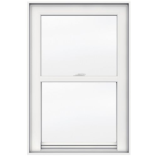 JELD-WEN Windows & Doors 24-inch x 36-inch 5000 Series Single Hung Vinyl Window with 4 9/16-inch Frame