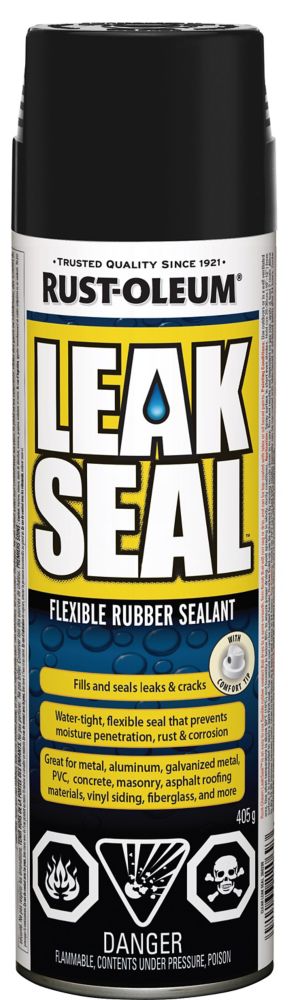 Leakseal Flexible Rubber Sealant Aerosol In Black 405 G The Home Depot Canada