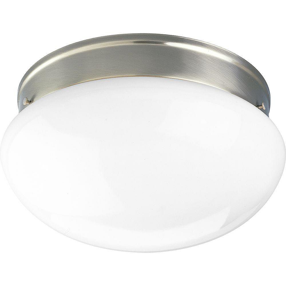 Progress Lighting Brushed Nickel 2light Flush mount The Home Depot