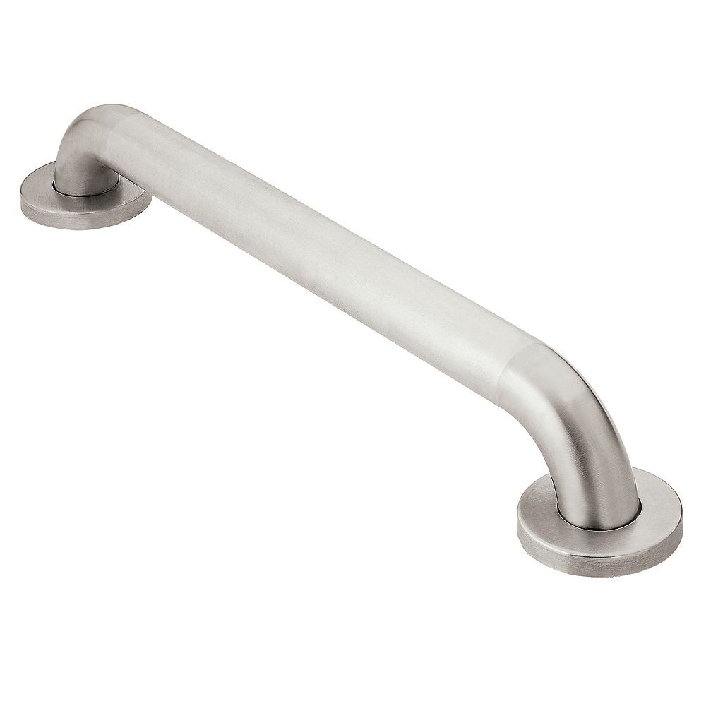 MOEN 48inch x 1.25inch Peened Grab Bar in Stainless Steel (ADA