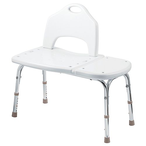 Deluxe Shower Chair Transfer Bench - Tool-Free