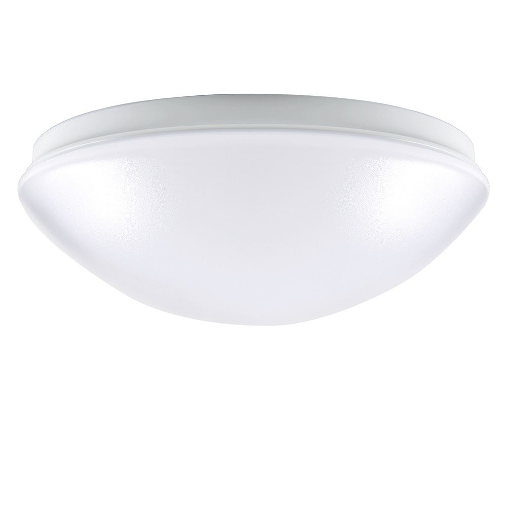 Commercial Electric Low-Profile Round Puff Integrated LED Flushmount