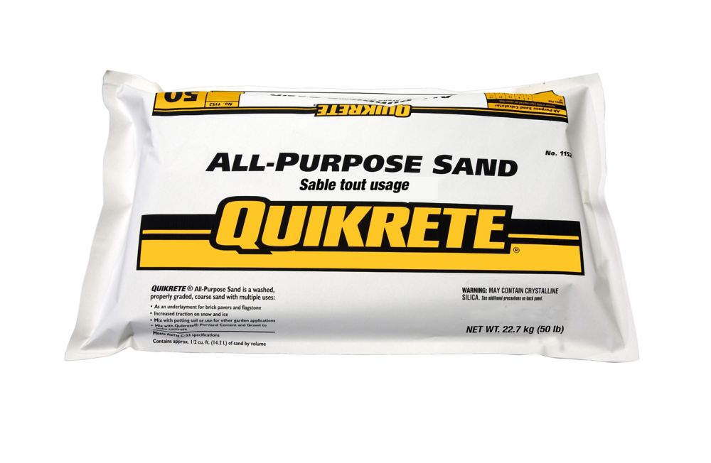 Quikrete 20kg Quikrete All Purpose Sand The Home Depot Canada