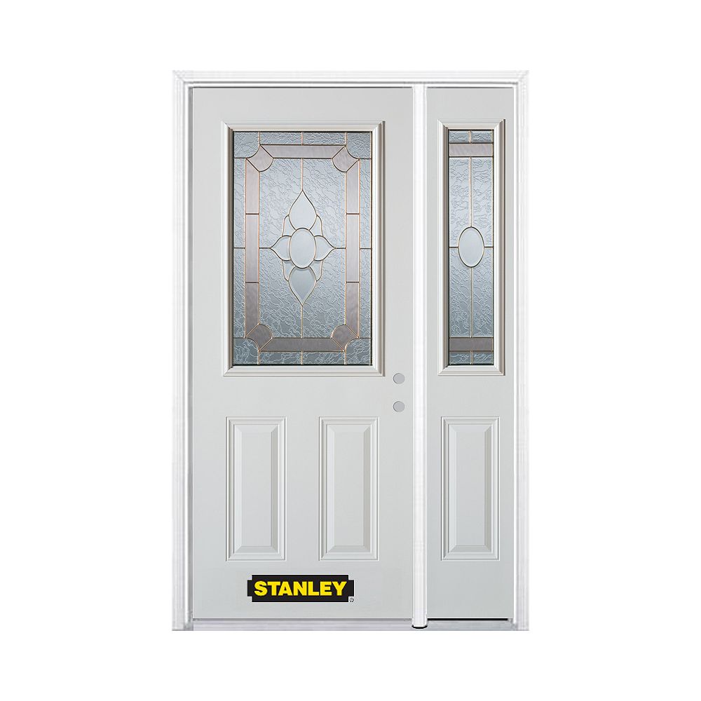 STANLEY Doors 52.75 inch x 82.375 inch Rochelle Brass 1/2
