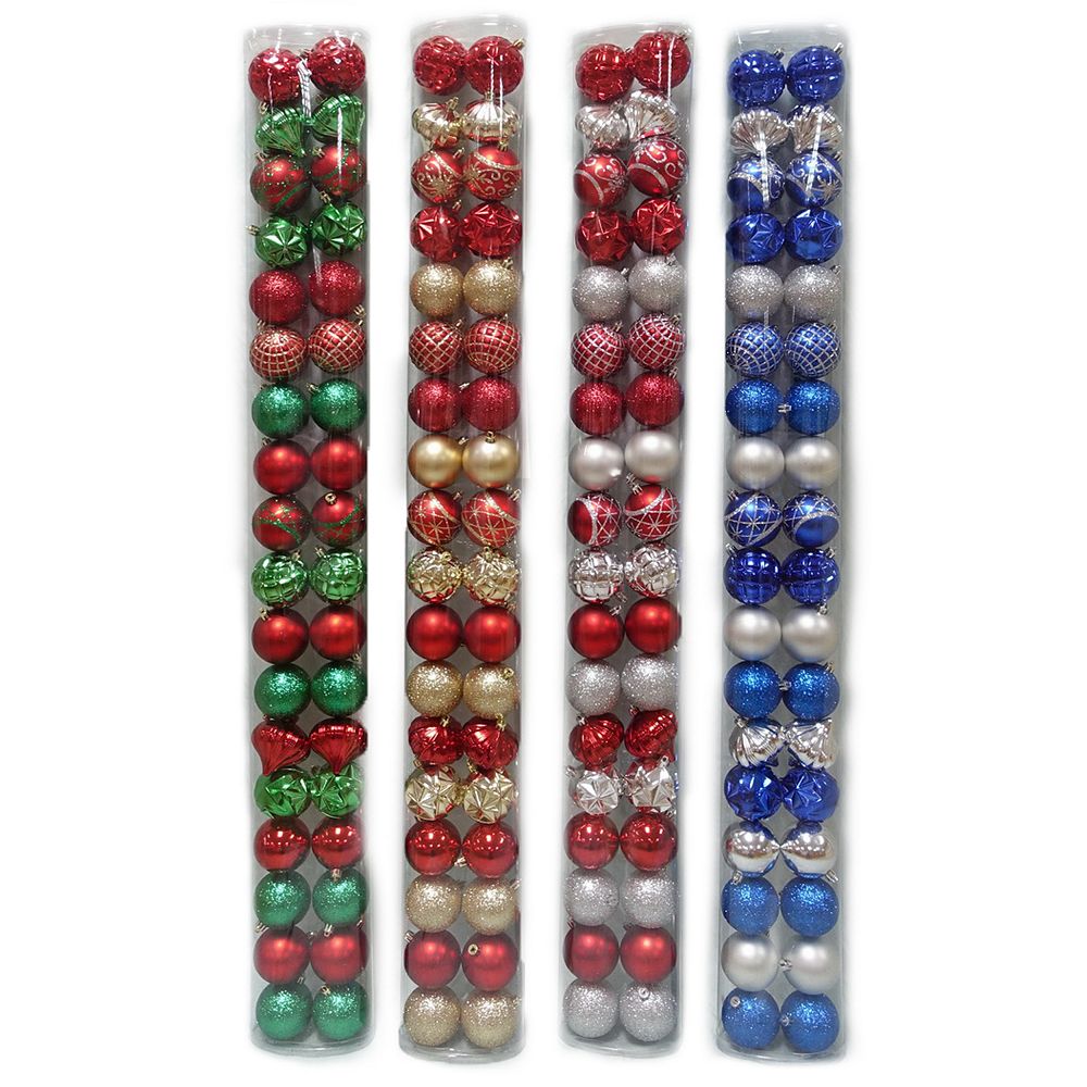 Home Accents 70mm Shatterproof Ornaments (36Count) The Home Depot Canada