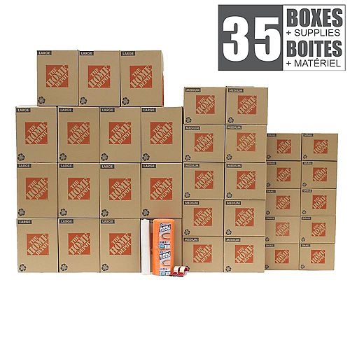 Small/Medium Moving Box, 35-Box Bundle