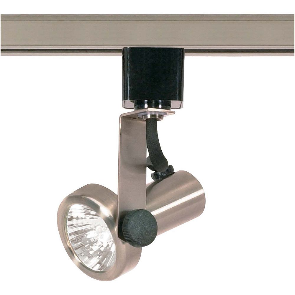 Glomar 1 Light Mr16 120 Volt Track Head Gimbal Ring Finished In Brushed Nickel The Home Depot Canada